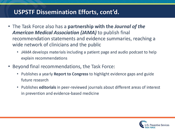 Understanding How the U.S. Preventive Services Task Force (USPSTF